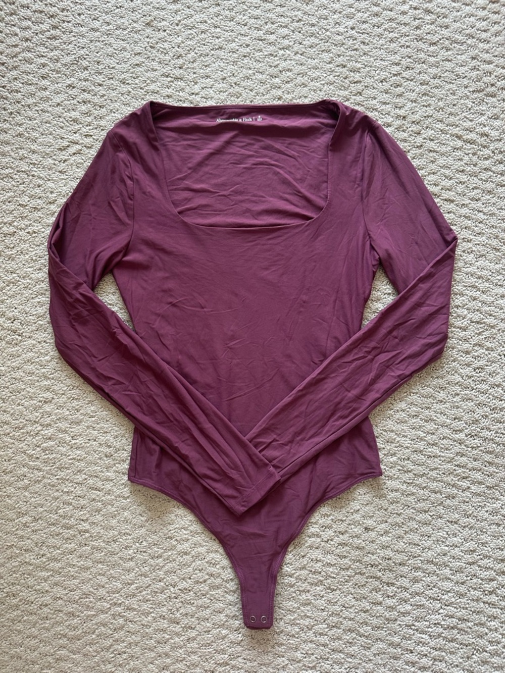 Abercrombie & Fitch Square Neck Long Sleeve Bodysuit